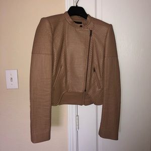 BCBG Maxazria size small statement leather blazer